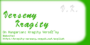 verseny kragity business card